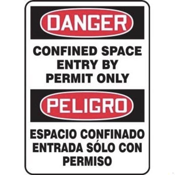 Accuform SPANISH BILINGUAL Safety Sign SBMCSP018XL SBMCSP018XL - main